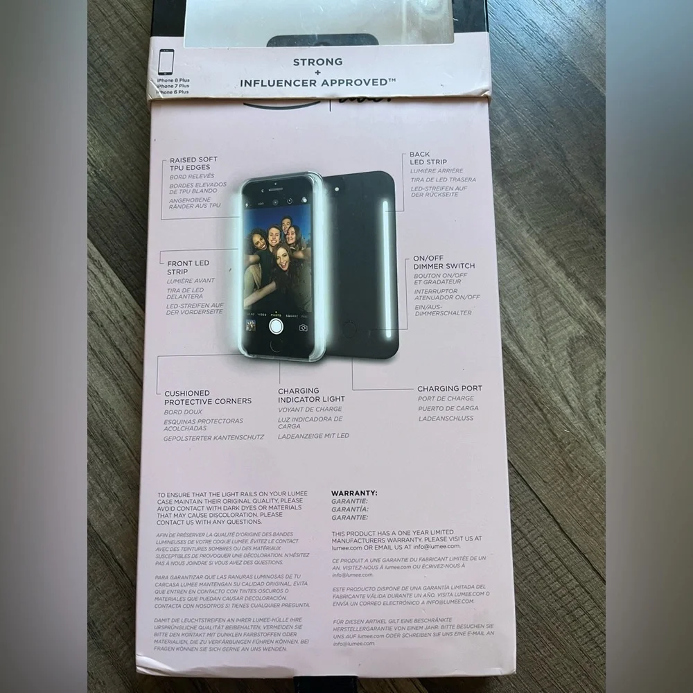 Lumee Pro Instafame Lighted Case IPhone 6, 7, 8 Plus